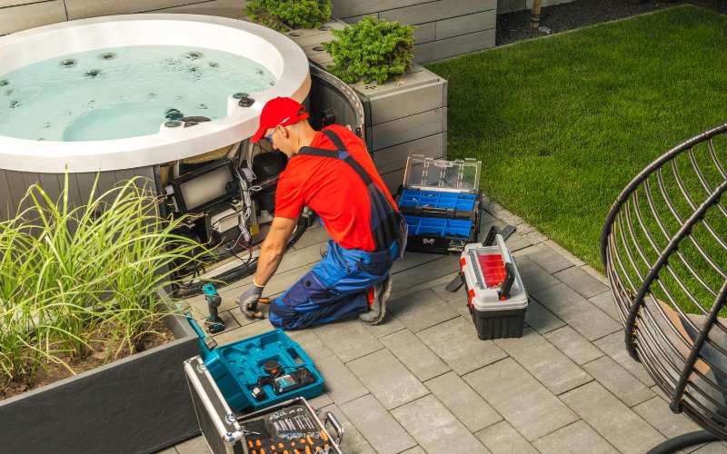 Lighting for Water Feature Maintenance